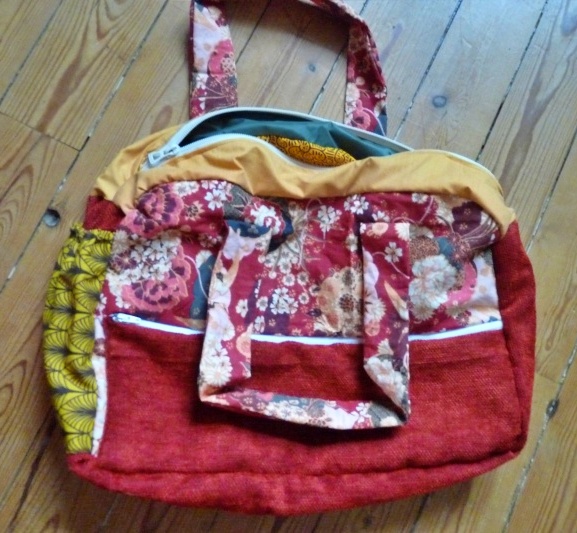 transformer des tissus. créer un sac à langer personnalisé