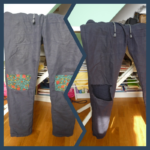 réparation trou pantalon, pose genouillère
